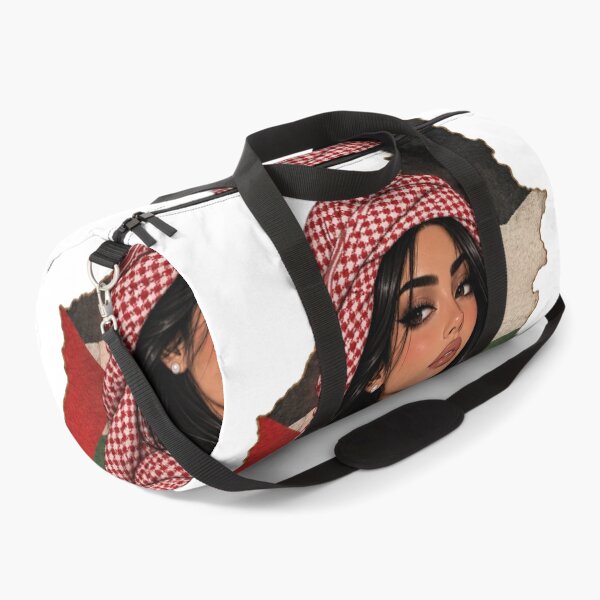 Item preview, Palestinian Girl Keffiyeh Portrait designed and sold by DesignByKhayal.