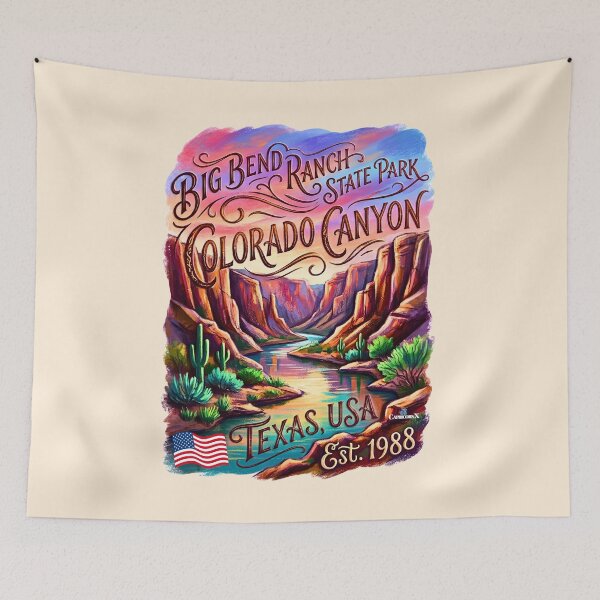Item preview, Big Bend Ranch Colorado Canyon designed and sold by EvergreenPark - Tee Studio.