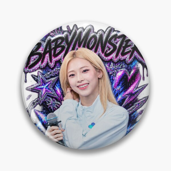 Item preview, Ruka BABYMONSTER Cyber Track Leader Graphic | Purple Chrome Art designed and sold by Valereekmerch.