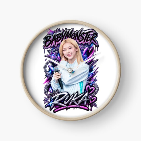 Item preview, Ruka BABYMONSTER Cyber Track Leader Graphic | Purple Chrome Art designed and sold by Valereekmerch.