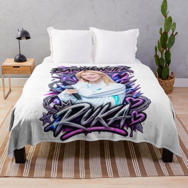 Item preview, Ruka BABYMONSTER Cyber Track Leader Graphic | Purple Chrome Art designed and sold by Valereekmerch.