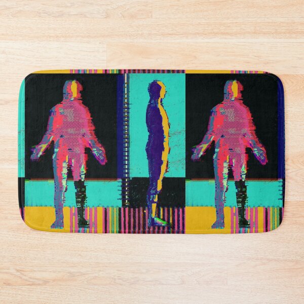 Item preview, Neon Glitch Abstract Human Silhouettes Duo designed and sold by MikZviagin.