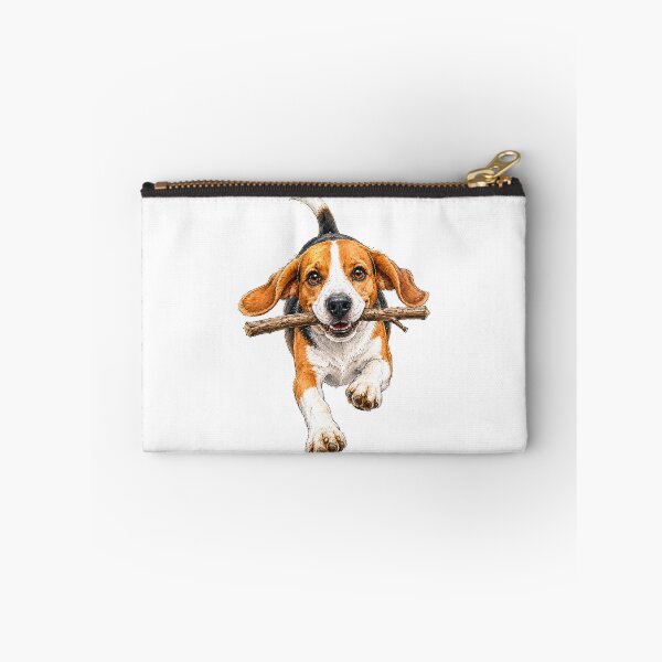 Item preview, The Best Stick in the Park – Happy Running Beagle Watercolor designed and sold by Russell Thorne.