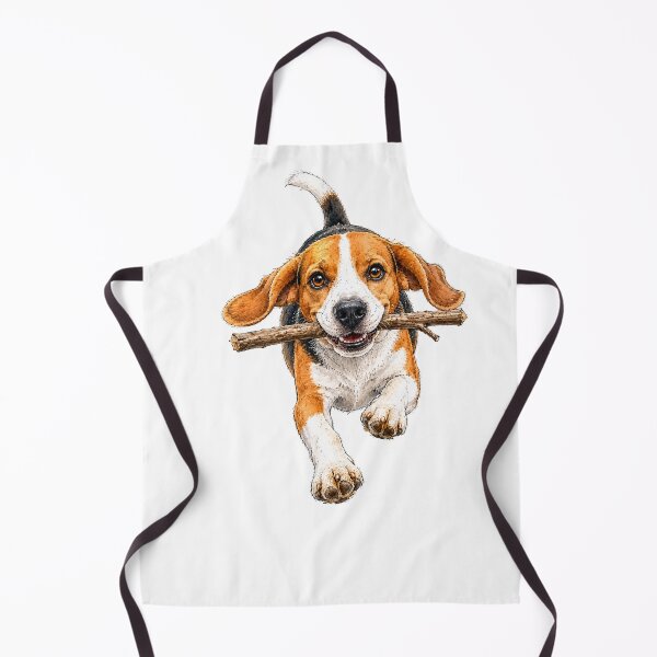 Item preview, The Best Stick in the Park – Happy Running Beagle Watercolor designed and sold by Russell Thorne.