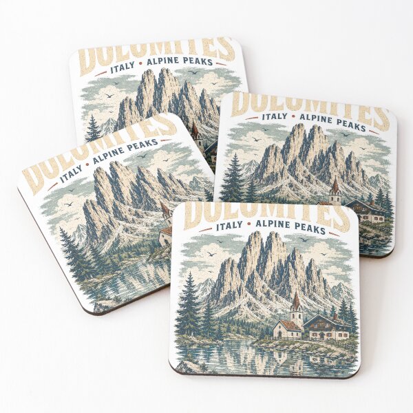 Item preview, Dolomites Italy Alpine Peaks Shirt – Vintage Mountain Lake Travel Graphic Tee designed and sold by ChicClicker.