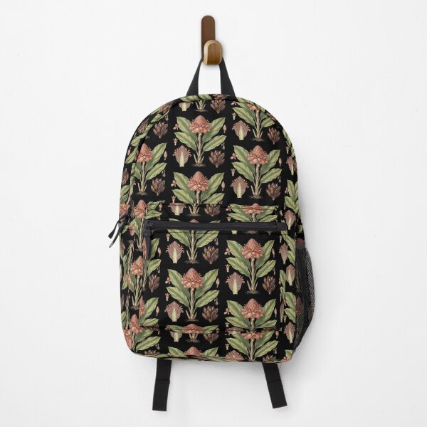 Item preview, Vintage Botanical Pink Torch Ginger – Black Dark Academia Flora Art designed and sold by Wennebabs.