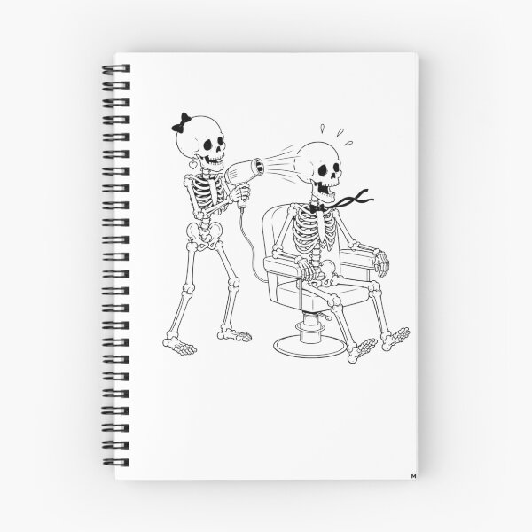 Item preview, Skeleton Couple at the Hair Salon designed and sold by Qenlo.