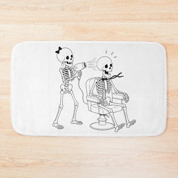 Item preview, Skeleton Couple at the Hair Salon designed and sold by Qenlo.