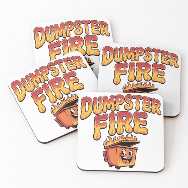 Item preview, Dumpster Fire Cartoon Typography Design designed and sold by Imaginarium of Chaos falcon88 .