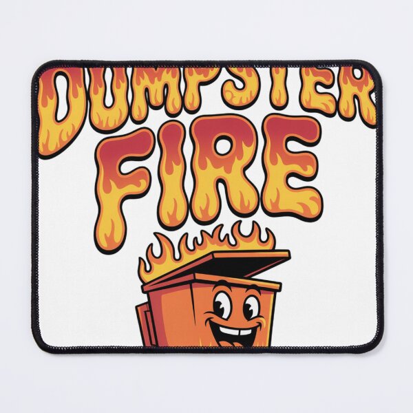 Item preview, Dumpster Fire Cartoon Typography Design designed and sold by Imaginarium of Chaos falcon88 .