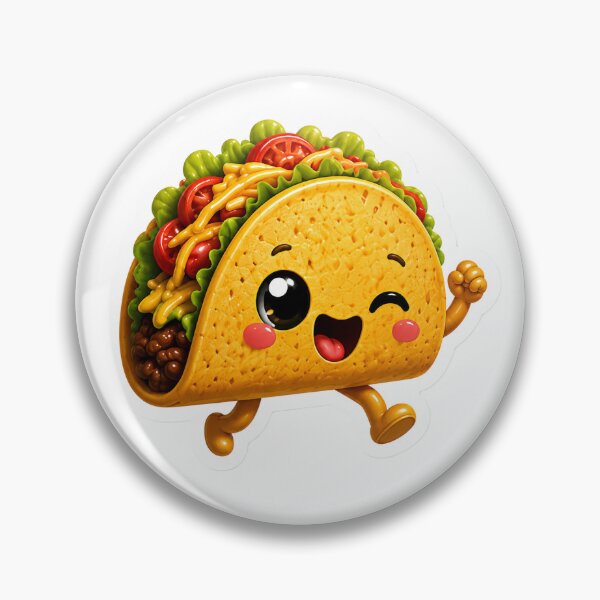 Item preview, Cute Kawaii Taco Sticker 3D Funny Mexican Food Taco Lover Street Food Aesthetic Gift designed and sold by AstraDrip Studio.