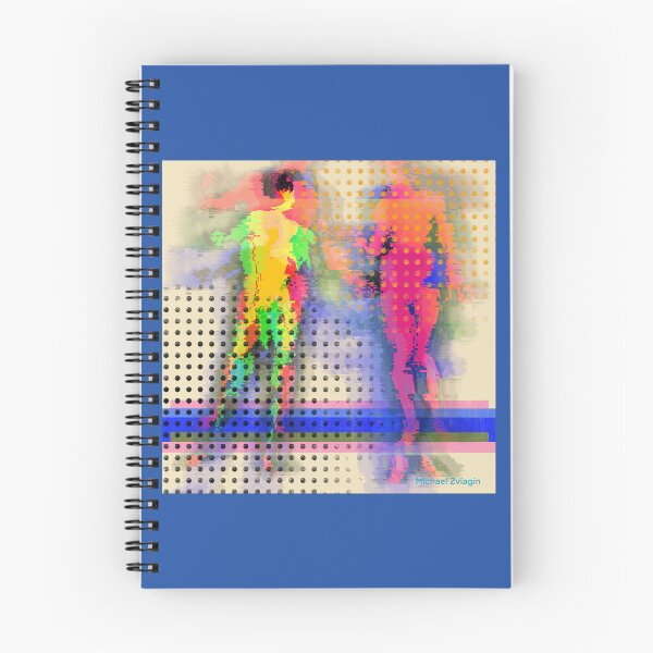 Item preview, Neon Glitch Abstract Human Figures #2 designed and sold by MikZviagin.