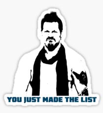 Chris Jericho You Just Made The List Sticker