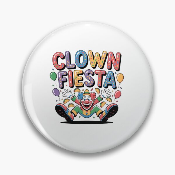 Item preview, Clown Fiesta Cartoon Typography Design designed and sold by Imaginarium of Chaos falcon88 .