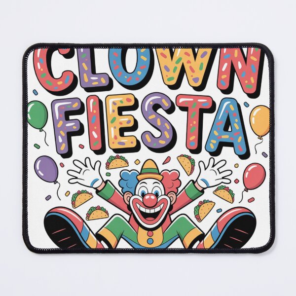 Item preview, Clown Fiesta Cartoon Typography Design designed and sold by Imaginarium of Chaos falcon88 .