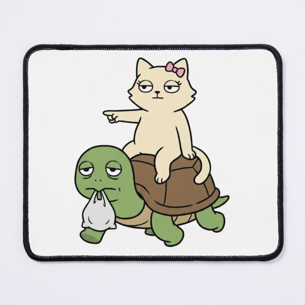 Item preview, Take Out the Trash - Funny Cat Riding Turtle Chore Humor designed and sold by yodaddydesigns.