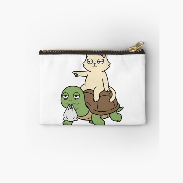 Item preview, Take Out the Trash - Funny Cat Riding Turtle Chore Humor designed and sold by yodaddydesigns.