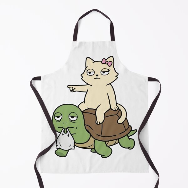 Item preview, Take Out the Trash - Funny Cat Riding Turtle Chore Humor designed and sold by yodaddydesigns.