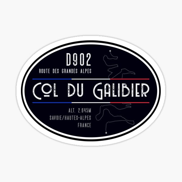 Item preview, Col du Galibier 04 Motorcycle T-Shirt + Sticker - Route des Grandes Alpes designed and sold by ROADTROOPER.