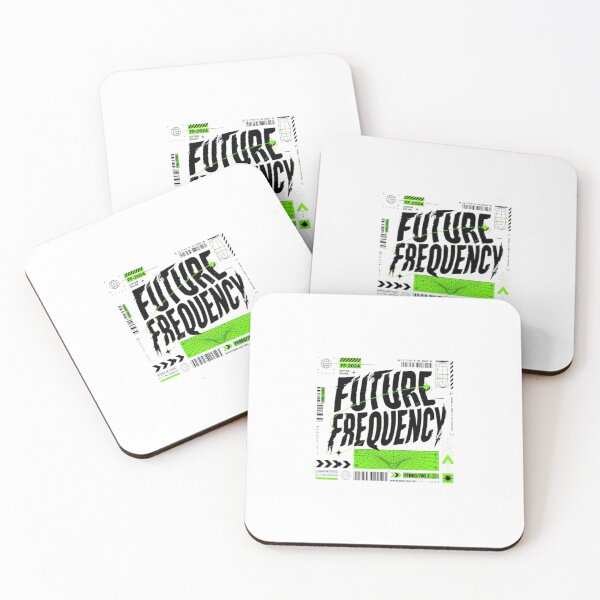 Item preview, Future Frequency Cyberpunk Streetwear Typography Art designed and sold by ByKayaPrints.