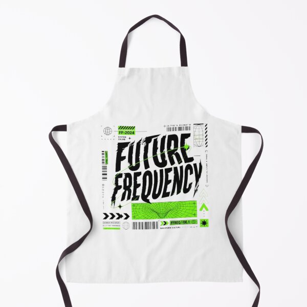 Item preview, Future Frequency Cyberpunk Streetwear Typography Art designed and sold by ByKayaPrints.