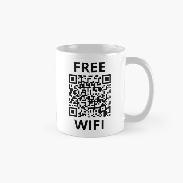 Aperçu de l'œuvre Code QR Wi-Fi gratuit Design Internet amusant créée et vendue par MonkiFlipp.