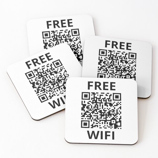 Artikelvorschau, Kostenloses WLAN-QR-Code-Design – Lustiges Internet-Design entworfen und verkauft von MonkiFlipp.