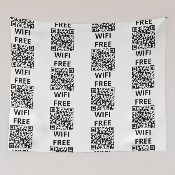 Artikelvorschau, Kostenloses WLAN-QR-Code-Design – Lustiges Internet-Design entworfen und verkauft von MonkiFlipp.