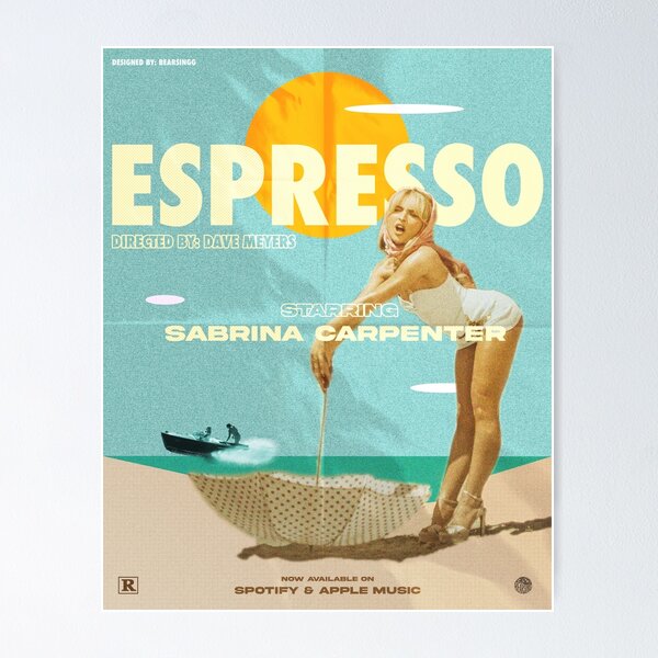 Item preview, Espresso | Sabrina Carpenter | Bear Sing Designs designed and sold by BearSingDesigns.
