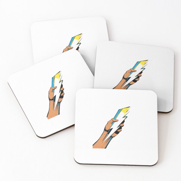 Item preview, Pop Art Comic Hand Holding Lightning Bolt designed and sold by ByKayaPrints.