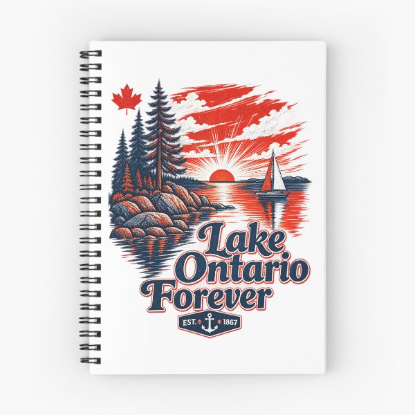 Item preview, Lake Ontario Forever Vintage Canada Map Retro Boat Graphic designed and sold by luffyShop1.