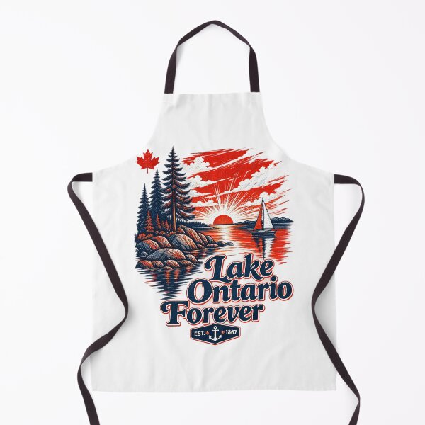Item preview, Lake Ontario Forever Vintage Canada Map Retro Boat Graphic designed and sold by luffyShop1.