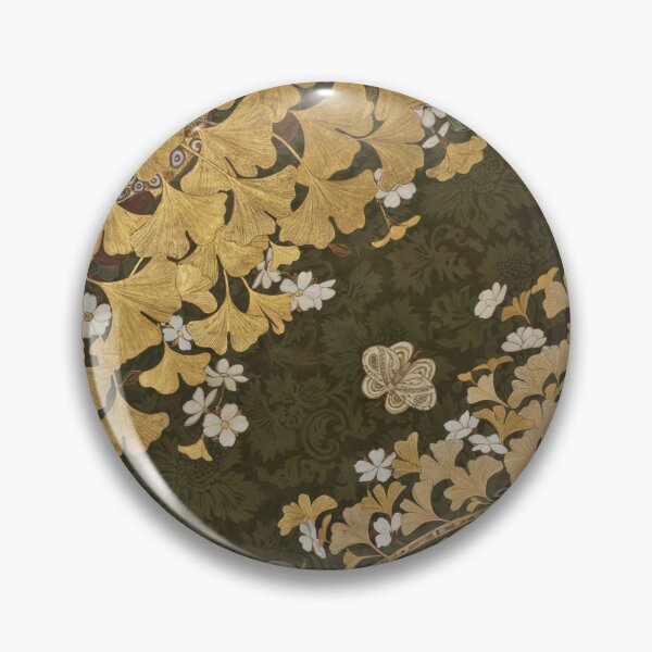 Item preview, Golden Ginkgo Garden – Gustav Klimt Inspired Gold Botanical Wall Art designed and sold by Tamas Das.