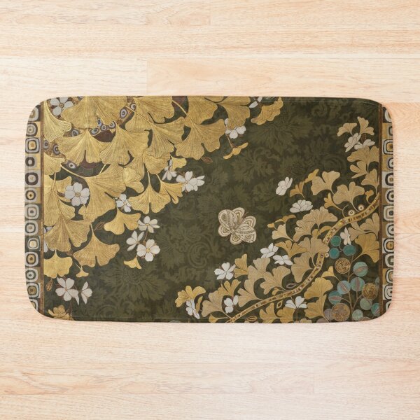 Item preview, Golden Ginkgo Garden – Gustav Klimt Inspired Gold Botanical Wall Art designed and sold by Tamas Das.