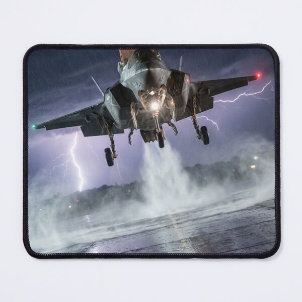 Item preview, F-35 Rear View Vertical Landing in Lightning Storm designed and sold by Airpower Art.