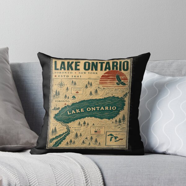 Item preview, Lake America Funny Ontario USA Canada Graphic designed and sold by luffyShop1.