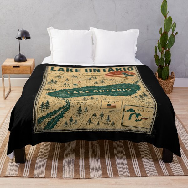 Item preview, Lake America Funny Ontario USA Canada Graphic designed and sold by luffyShop1.