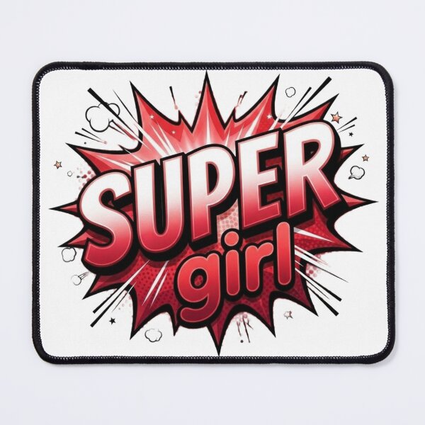 Item preview, Super Girl Pow Retro Comic Book Design designed and sold by Nela-&-Lena.