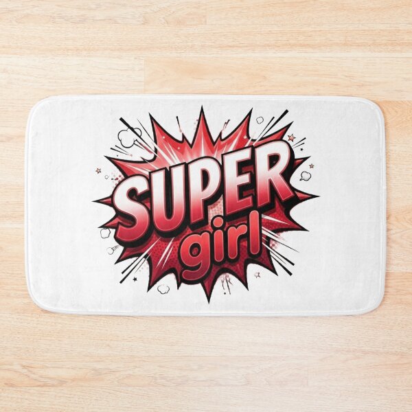 Item preview, Super Girl Pow Retro Comic Book Design designed and sold by Nela-&-Lena.