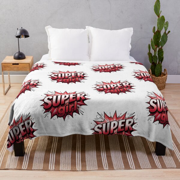 Item preview, Super Girl Pow Retro Comic Book Design designed and sold by Nela-&-Lena.