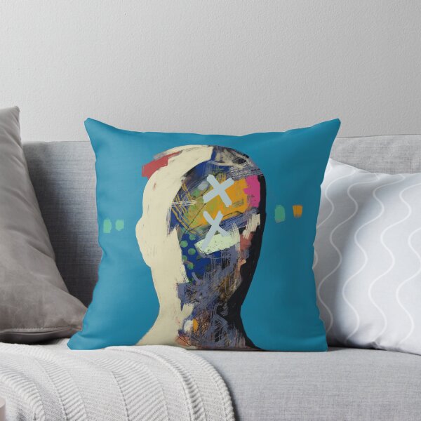 Item preview, Silueta de cabeza con rayas de distorsión, arte pop designed and sold by MikZviagin.