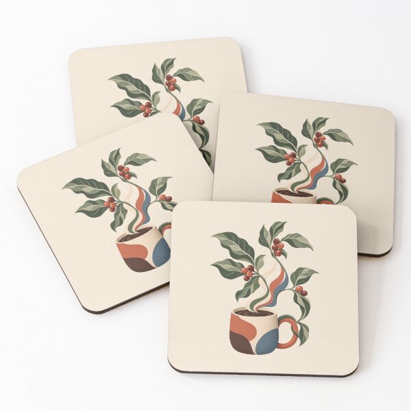 Item preview, Coffee Lover Gift – Botanical Coffee Mug and Coffee Plant Design designed and sold by astersgraphics.