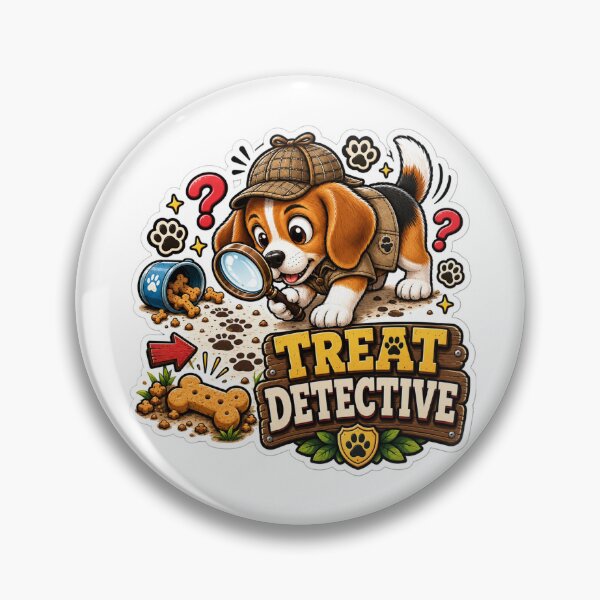 Item preview, Funny Dog Detective Snack Hunt designed and sold by PrintBreeze.