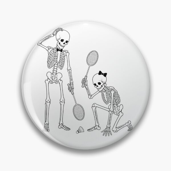 Item preview, Skeleton Couple Searching for the Shuttlecock designed and sold by Qenlo.