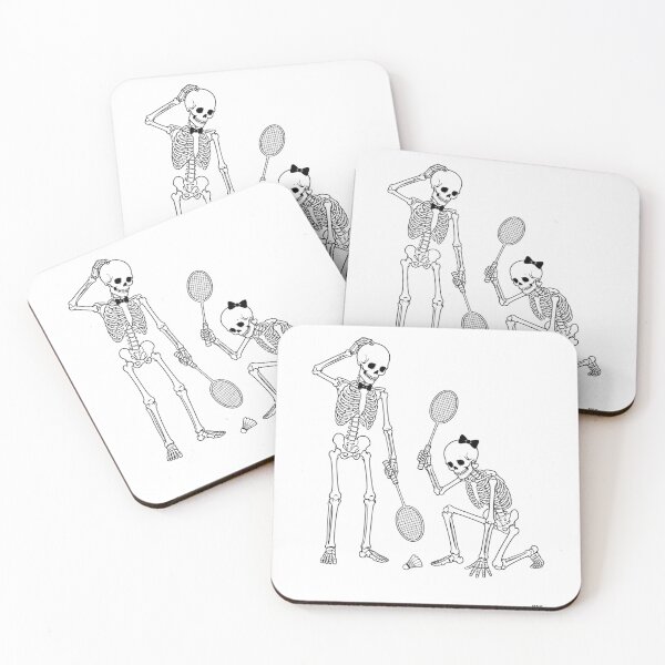 Item preview, Skeleton Couple Searching for the Shuttlecock designed and sold by Qenlo.