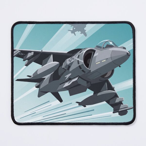 Item preview, AV-8 Harrier Banking Hard Vector Illustration designed and sold by Airpower Art.