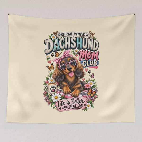 Item preview, Official Dachshund Mom Club – Life Is Better With Short Legs designed and sold by Williams Anderson.