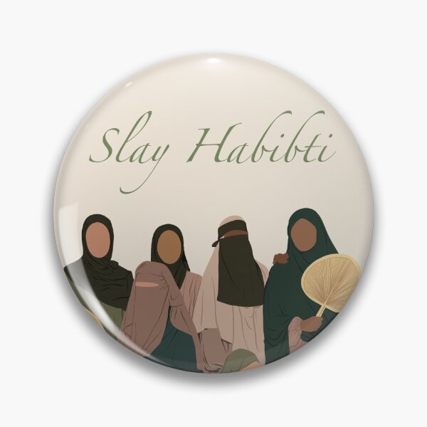 Item preview, Slay Habibti – Hijabi Girls & Muslim Sisterhood Illustration designed and sold by SemDesigns1.