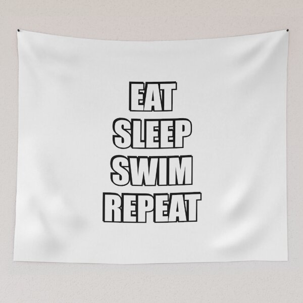 Item preview, Eat sleep swim repeat - Funny swimmer Gift Idea designed and sold by Inspirationmotivation.