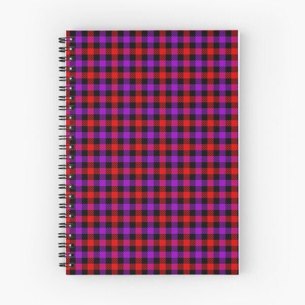 Item preview, Red And Purple Tiny Gingham Check Black  designed and sold by PatternTitan.